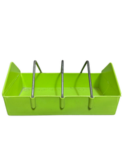 8 Inch Heavy-Duty Plastic Feed Tray with Wire Dividers
