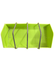 8 Inch Heavy-Duty Plastic Feed Tray with Wire Dividers