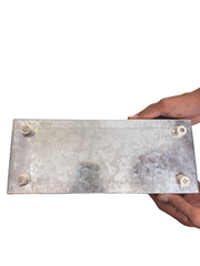 1 Feet Galvanized Metal Feed Tray with Wire Guard