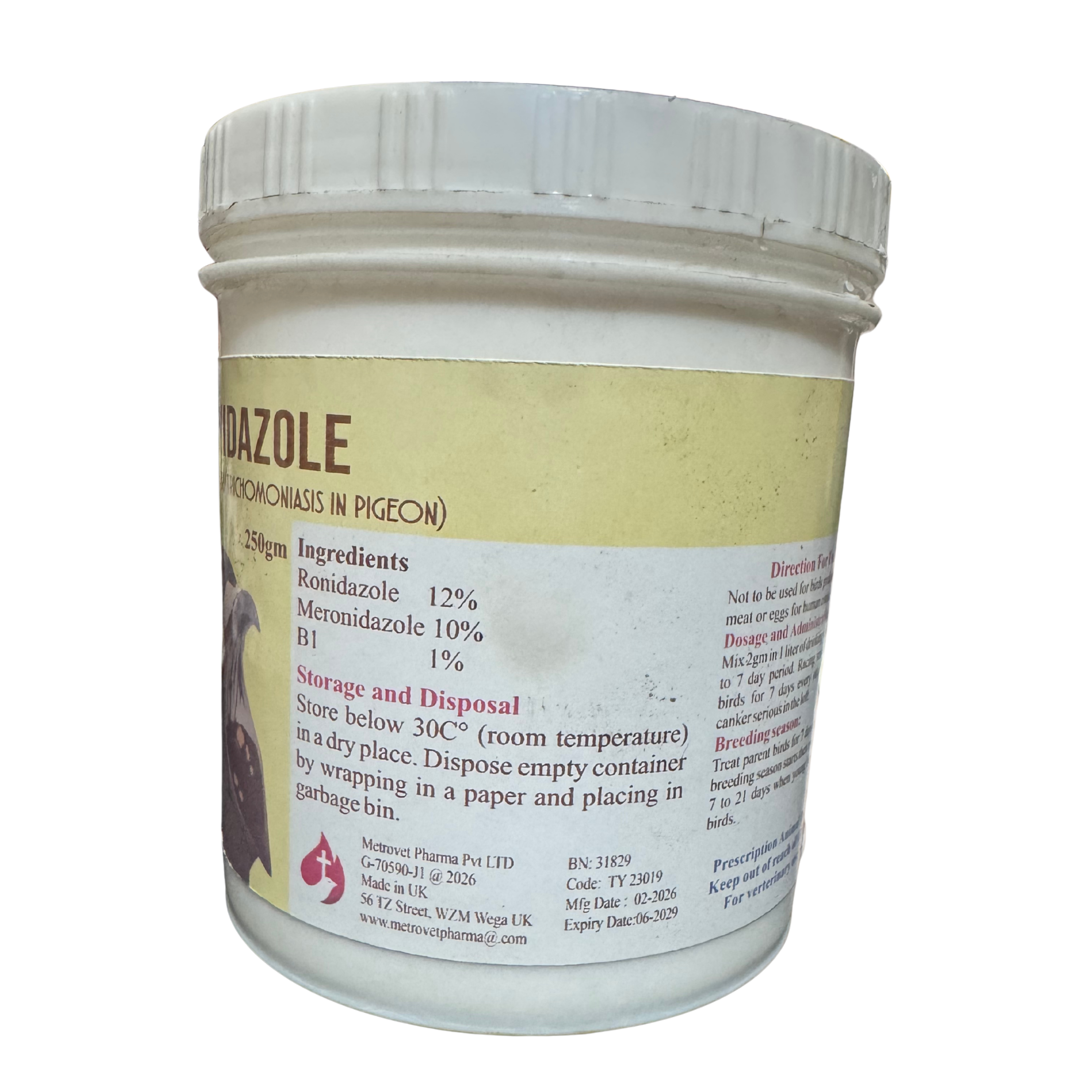 MET-RONIDAZOLE (250gm)