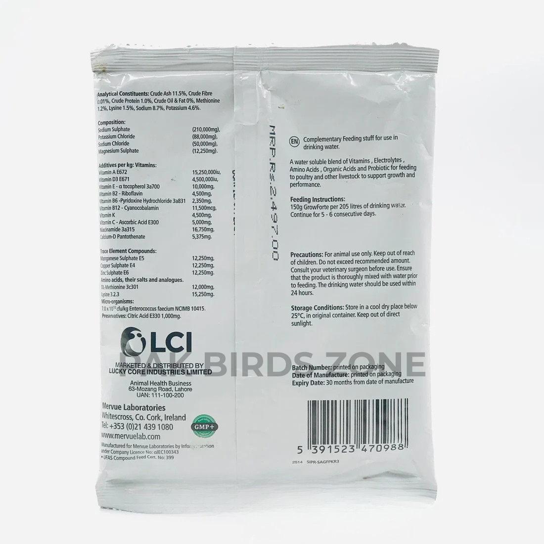 Grow Forte – Vitamins, Electrolyte & Amino Acid Supplement
