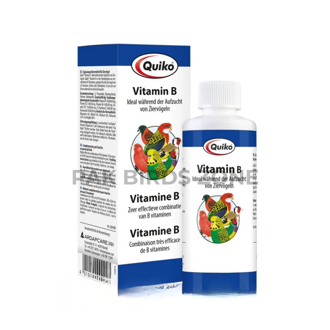 Quiko Vitamin B Liquid – Essential B-Complex Supplement for Birds
